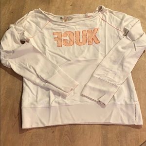 French connection ballet neck sweatshirt